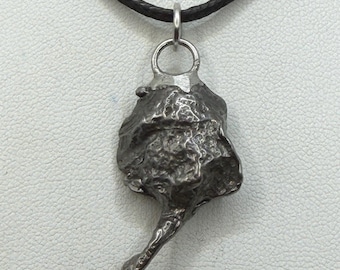 Gebel Kamil Iron Meteorite Pendant, 9.26 grams, Egypt, Authentic Meteorite