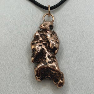 Michigan Float Copper Pendant: Natural Nugget, Handmade Jewelry, 19.10g