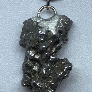 Beautiful Meteorite Campo del Cielo Pendant 19.67 grams, Astronomy Gift, Authentic Meteorite, Space Gift, Handmade Jewelry, Meteorite
