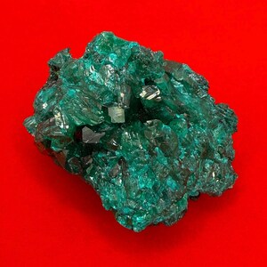 Cristal Congo Dioptase : pierre de guérison vert émeraude, 14,89 g