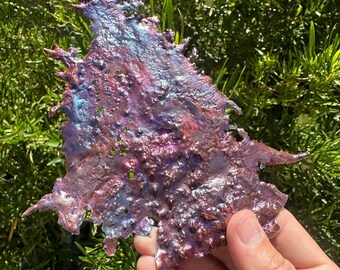 Rare Beautiful Fiery Multicolored Splash Copper Art from Arizona, Copper, Southwest Gift, Office Decor, Centerpiece, 3.9 ounces