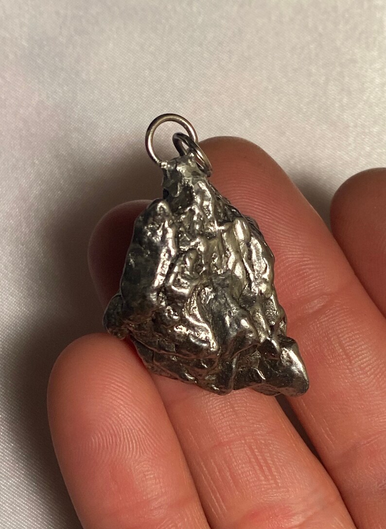 Campo del Cielo Meteorite Pendant 26.08 grams a unique Triangular shape and a gift from the cosmos