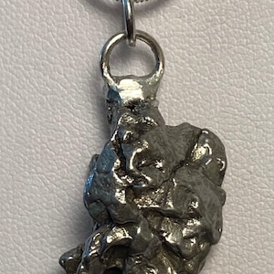 Meteorite Campo del Cielo Pendant, Astronomy Gift, Iron Meteorite, Handmade Pendant, Space Gift, Meteorite Jewelry, 13.19 Grams