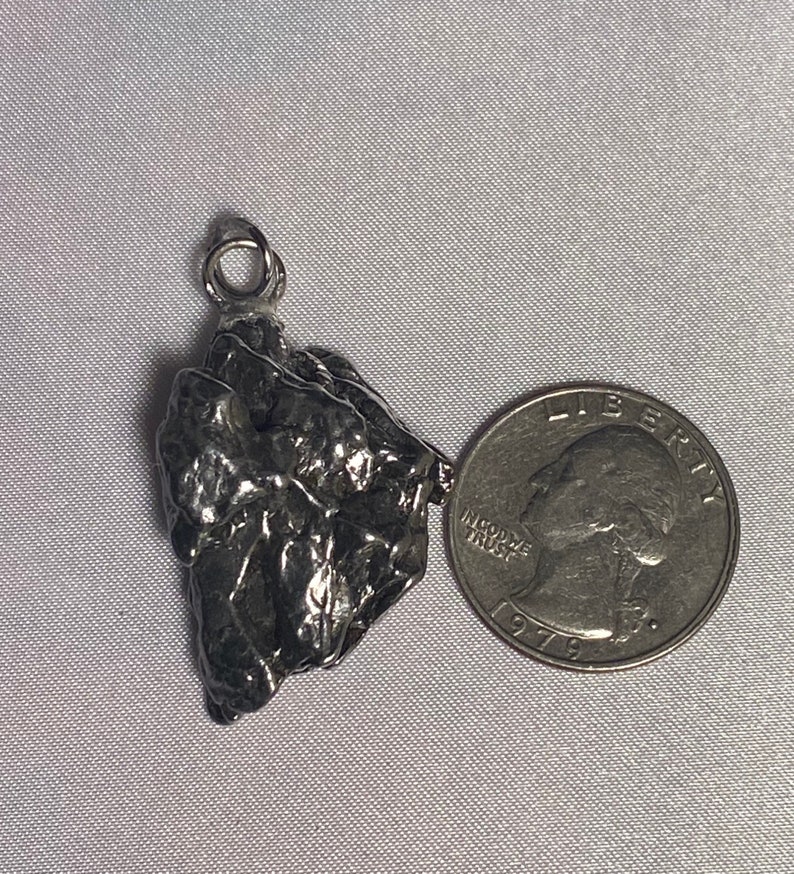 Campo del Cielo Meteorite Pendant 26.08 grams a unique Triangular shape and a gift from the cosmos