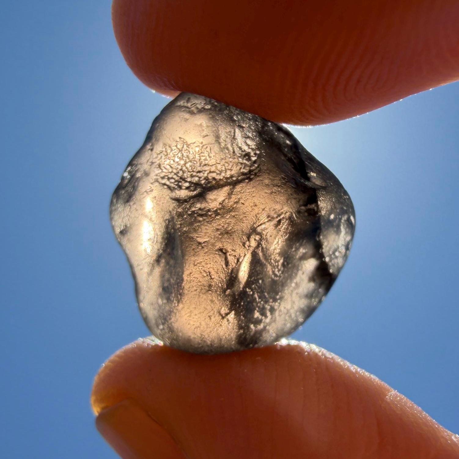 smoothstoneツヤツヤ石 Rare Saffordite Stone: Arizona Cintamani Pseudo-tektite