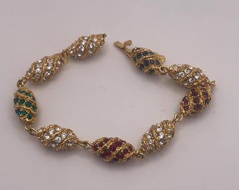 JBK Camrose & Kross Jackie Kennedy Royal Egg Bracelet W/ Extender Link 7.5-8.5''