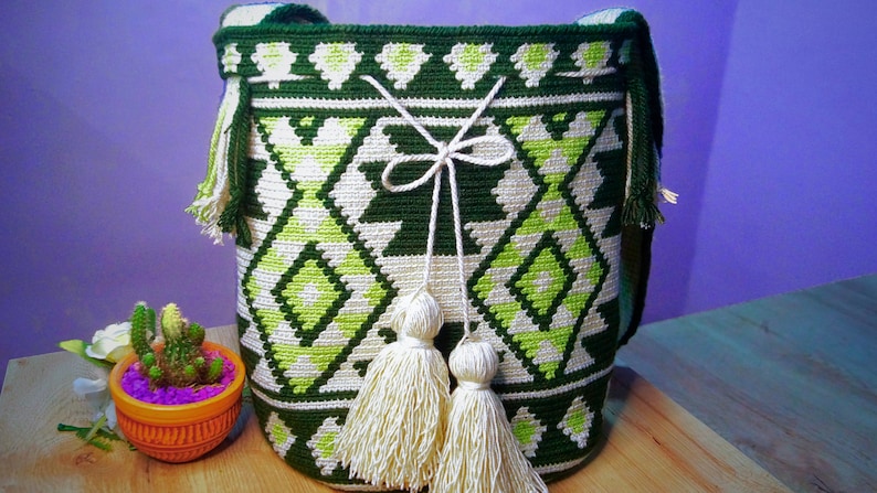 Patrón Bolso Mochila Wayuu Allyson a Crochet imagen 1