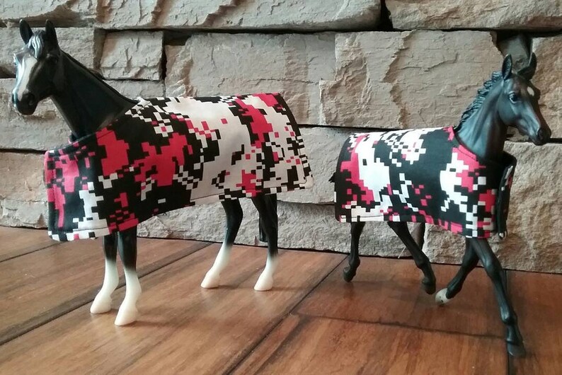 Model Horse Blankets Military Red and Blue /more Patterns Etsy