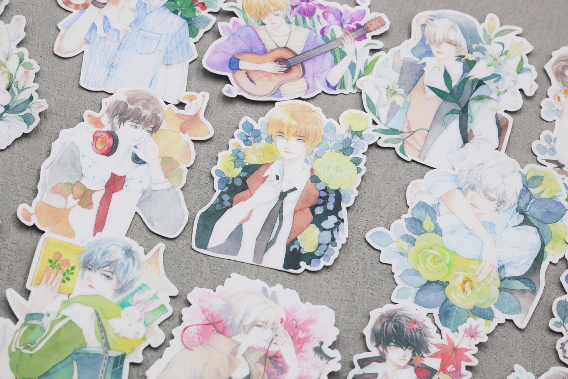 Fashion Street Boy Sticker, Comic Boy Stickers Pack~die-cut Sticker ...