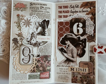 Vintage Number Clock Dial Number Ephemera Pack Themed