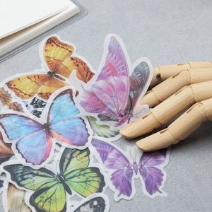 60pcs/Pack beautiful butterfly washi stickers Decorative Stickers, Die Cut Stickers Y02 TZB-L1