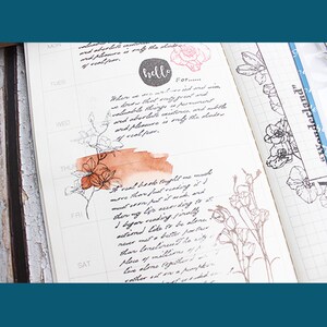 Clear Stamp Set / Clear Stamps / Flower Plant Branches and Leaves ...