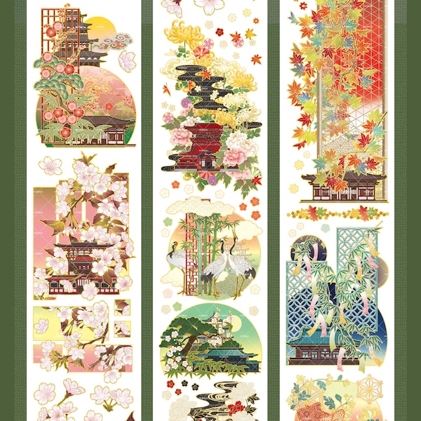 Japanese cultural landscape PET tape ｜art east Mystery M04 wt-6