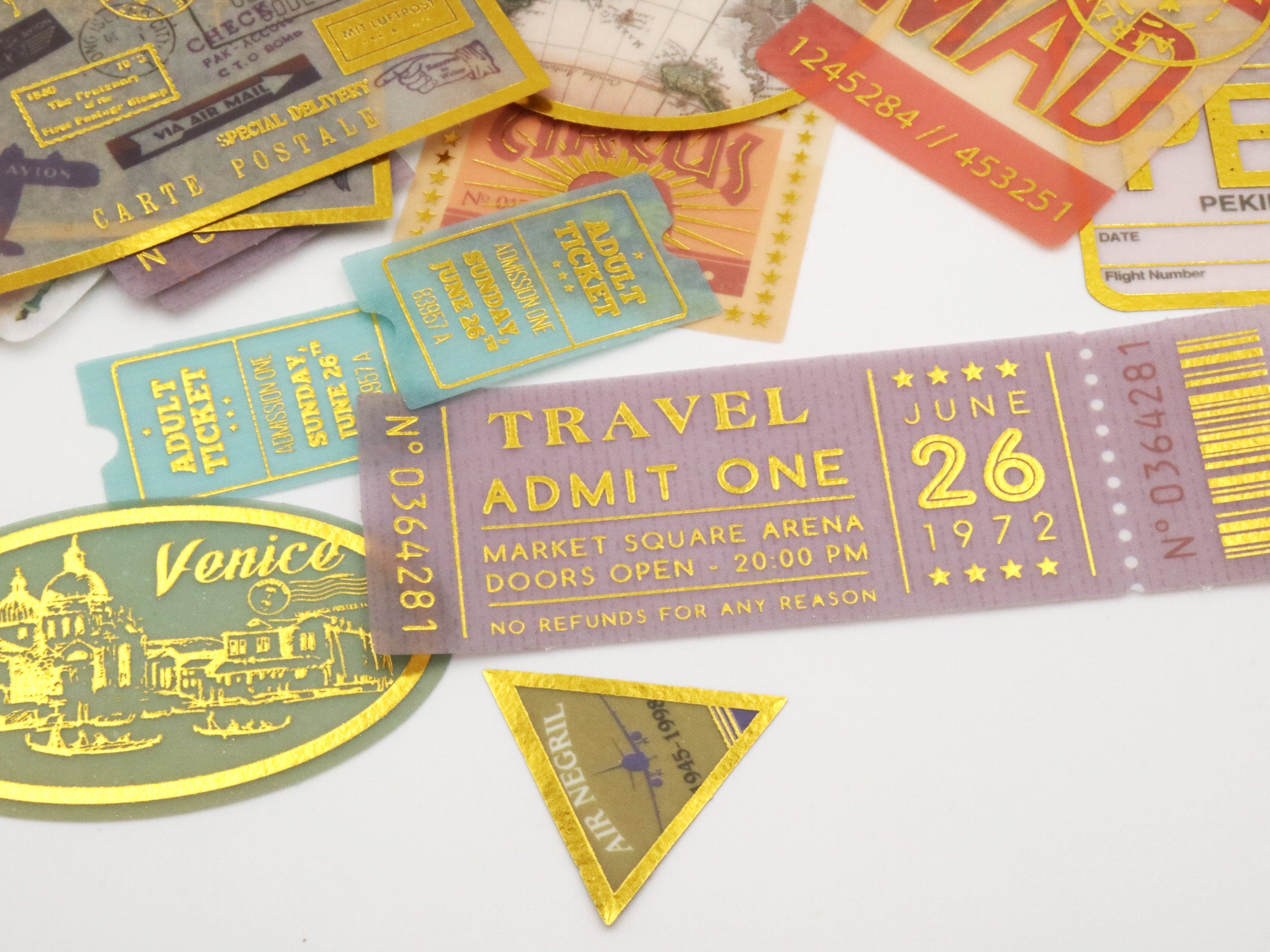 Ticket Machine Sticker Vintage Receipt Washi Stickers | Bus Ticket Receipt Movie Ticket ...