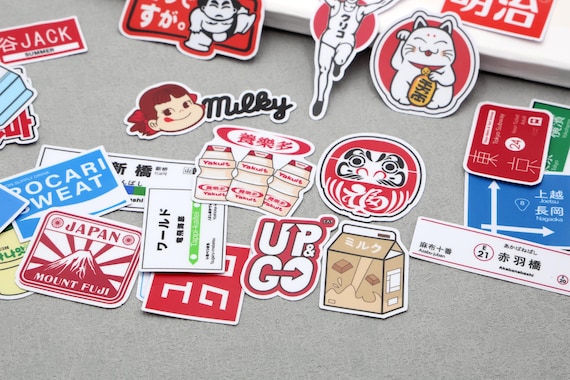 Japan Snack-themed Japanese Sign Tokyo Decorative Stickers, Food