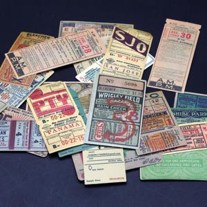 Naklejki na stare paragony | stare bilety, bilety do kina, naklejki do radia Y06