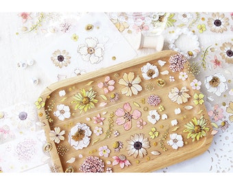 Flower PET Tape sample | Spring flower nature forest floral little flower botanical themed Tape roll m04