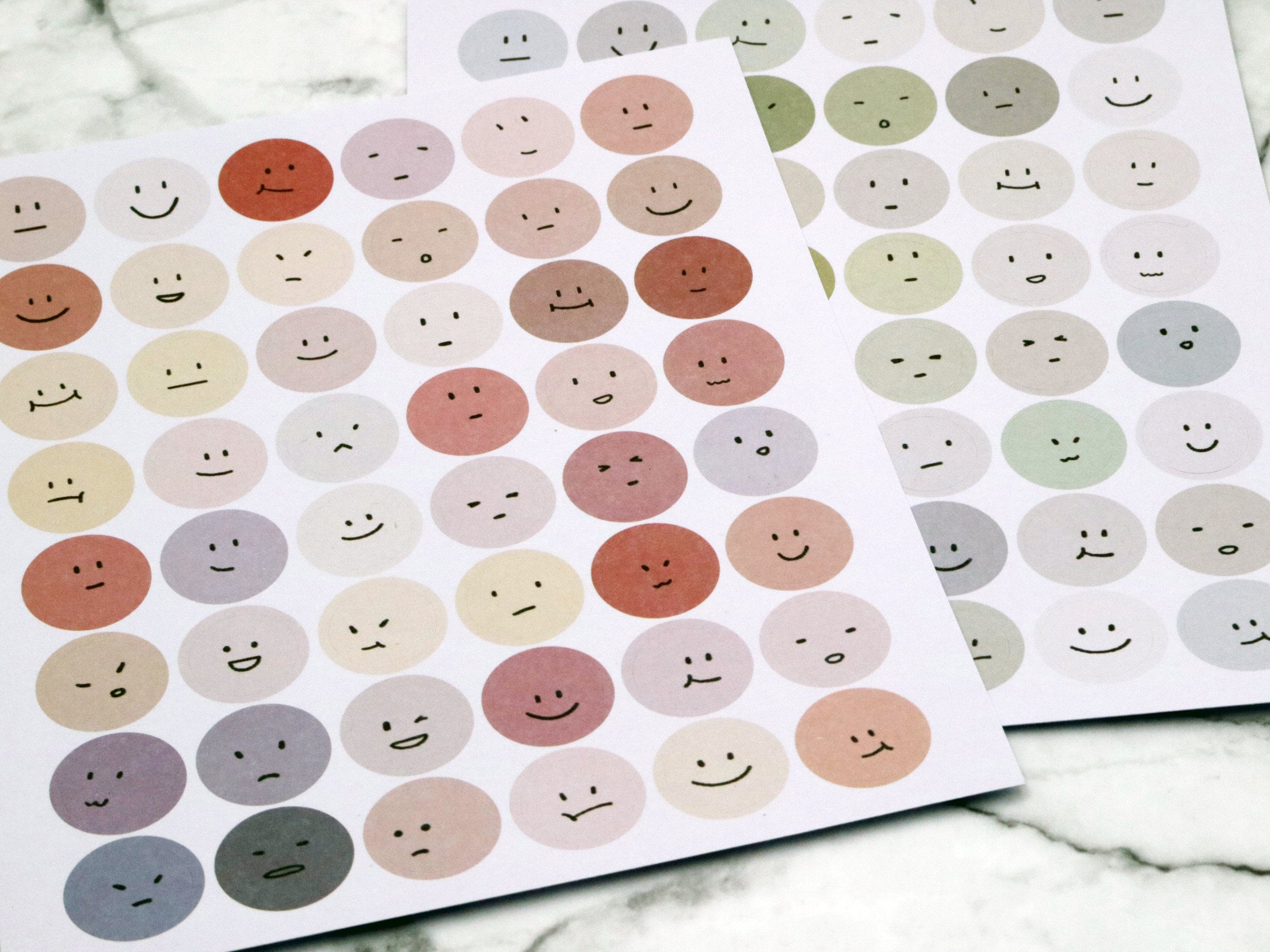 Emoji 11 Planner Stickers Cute Reminder Mood Tracker Emoticon Journal ECLP  #1195