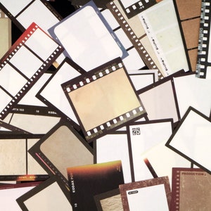 50 peças de papel para moldura de foto | Papel de filme Polaroid, vários papéis para moldura, papel para colagem, conjunto de papel para aviso