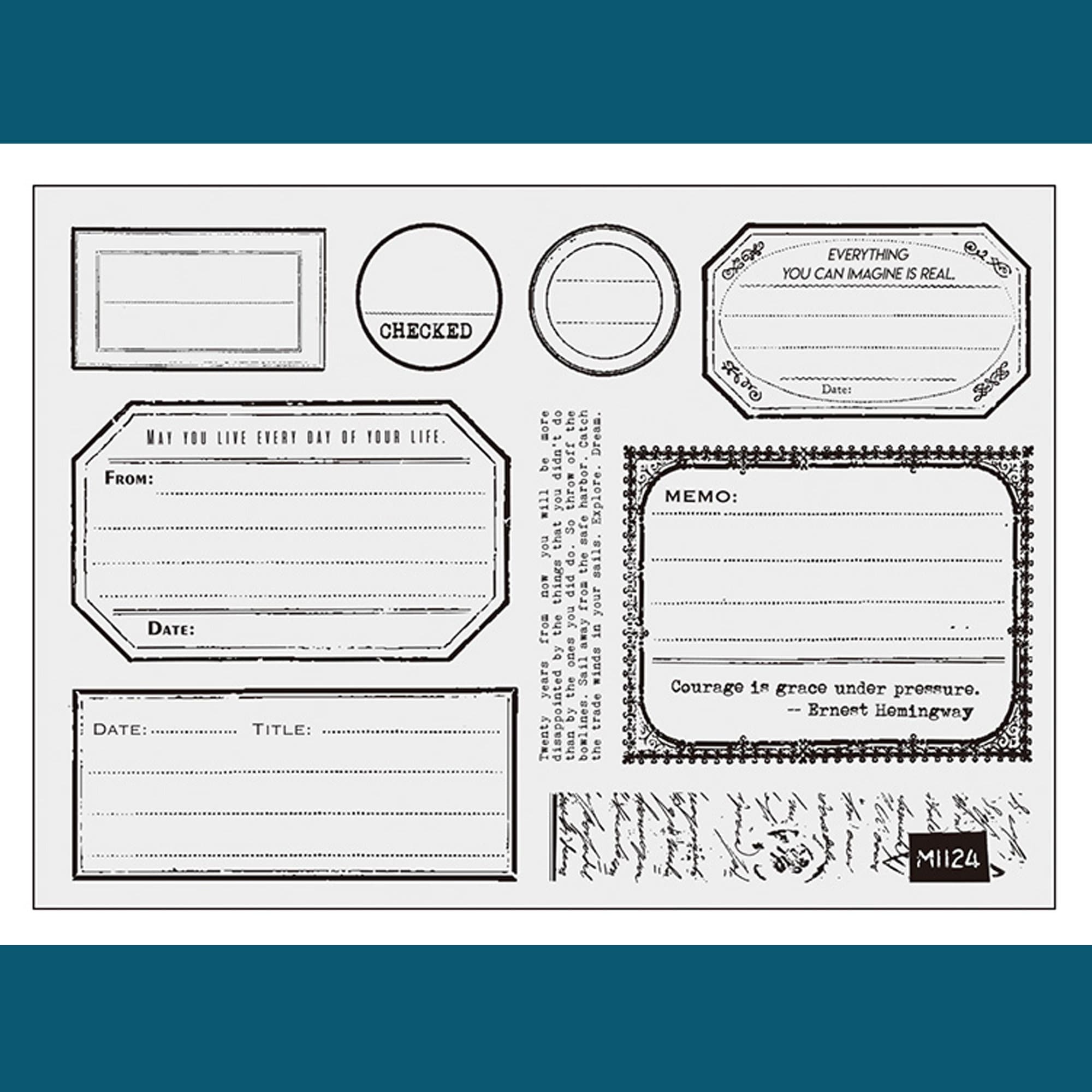 Music Washes Cling Mount Rubber Stamp