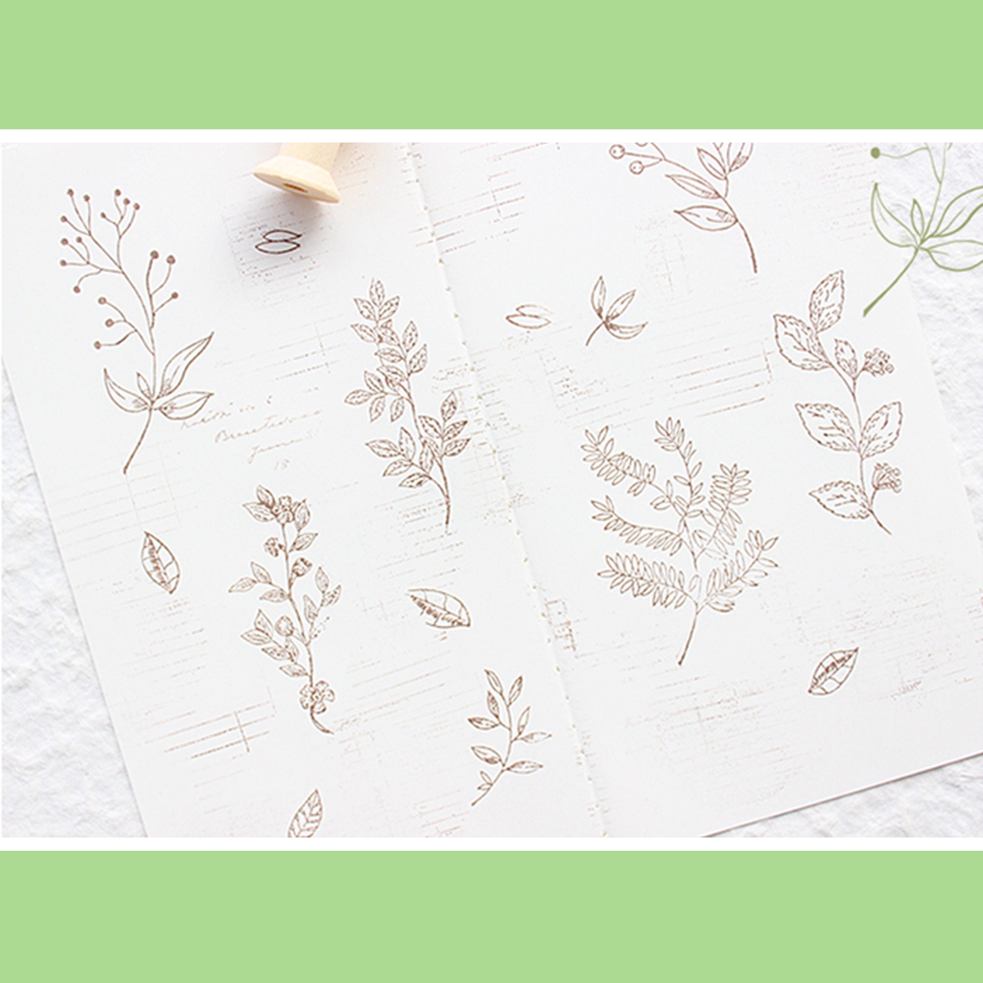 Clear Stamp Set /clear Stamps /leaf Leaves Tree Botanical - Etsy