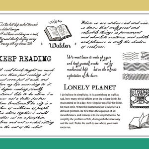 transparentes Stempel Set / Clear Stamps / Lesezeichen Abschnitt Abschnitt Absatz Abschnitt Transparent Transparent S15 HO08