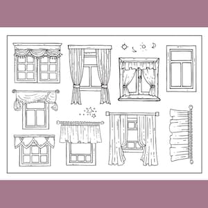 clear stamp set /clear stamps / window cute fairy tale Transparent Stamp S31