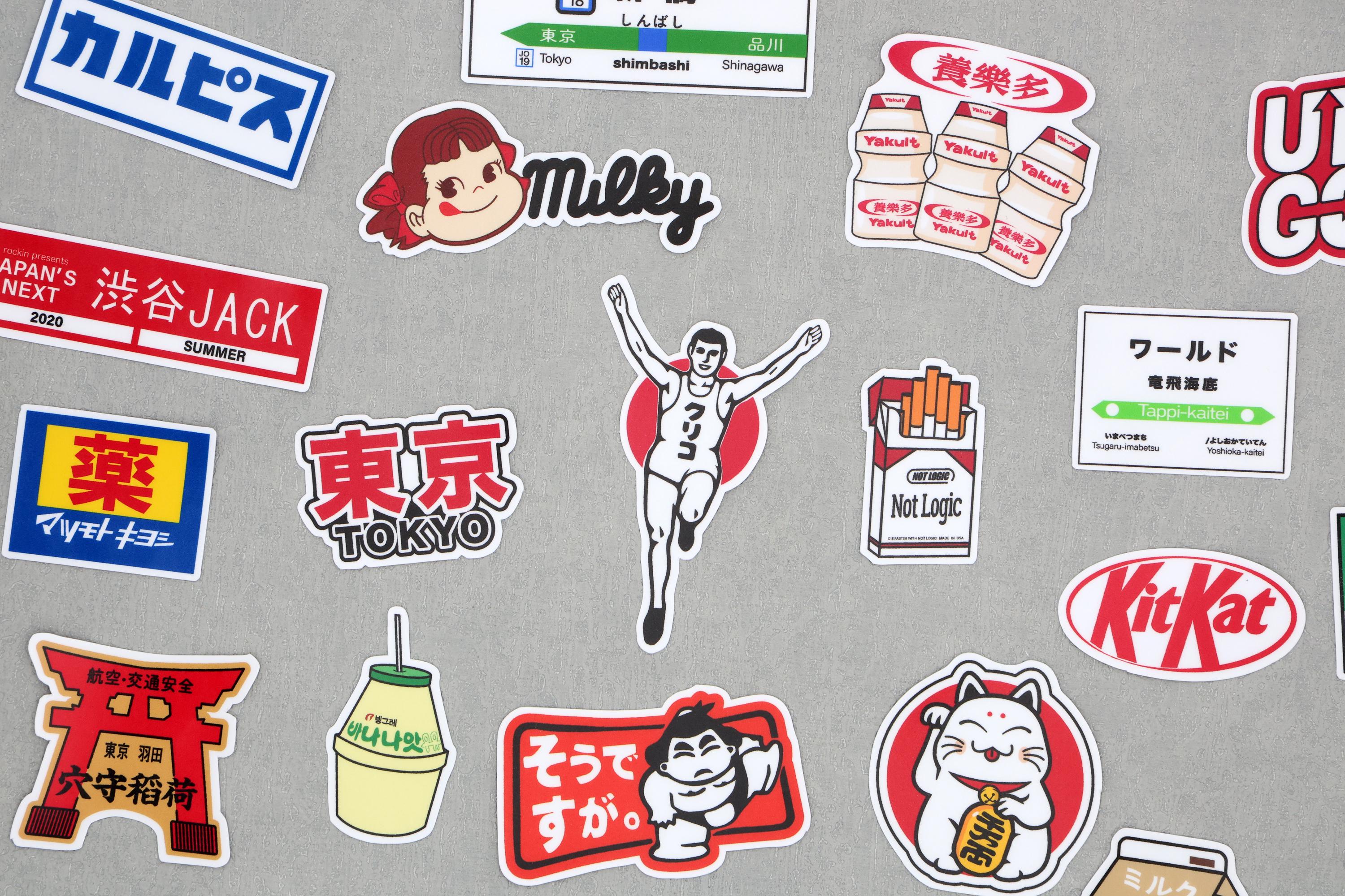 Japan Snack-themed Japanese Sign Tokyo Decorative Stickers, Food