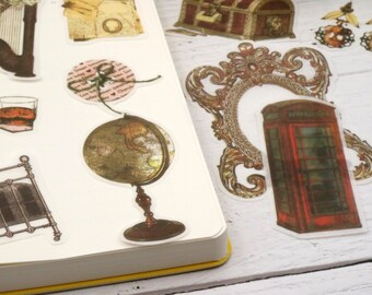 60pcs/pack Vintage Stuff Antique Gramophone Classic