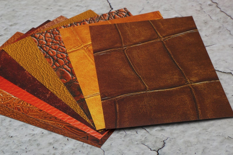 Leather Texture Paper Sticker | Leather Vintage Leather Stickers , Junk ...