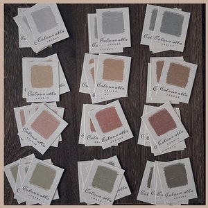 60PCS mini Stamp Blanks, Paper Tags for Stamping, Punch Card, Textured Paper for Junk Journal and Planner lG04 CH-3