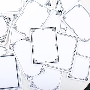 Stickers |  frame sticker label samples label junk journal kit pack,  ml05 sale09