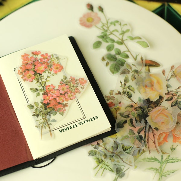 Floral Vellum Paper Etsy