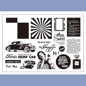 klares Stempel Set / Clear Stamps / Vintage Rahmen Bild Plakat Ads zufällige Hintergrund Wort Absatz Fläche Transparent Stempel S32 HO08