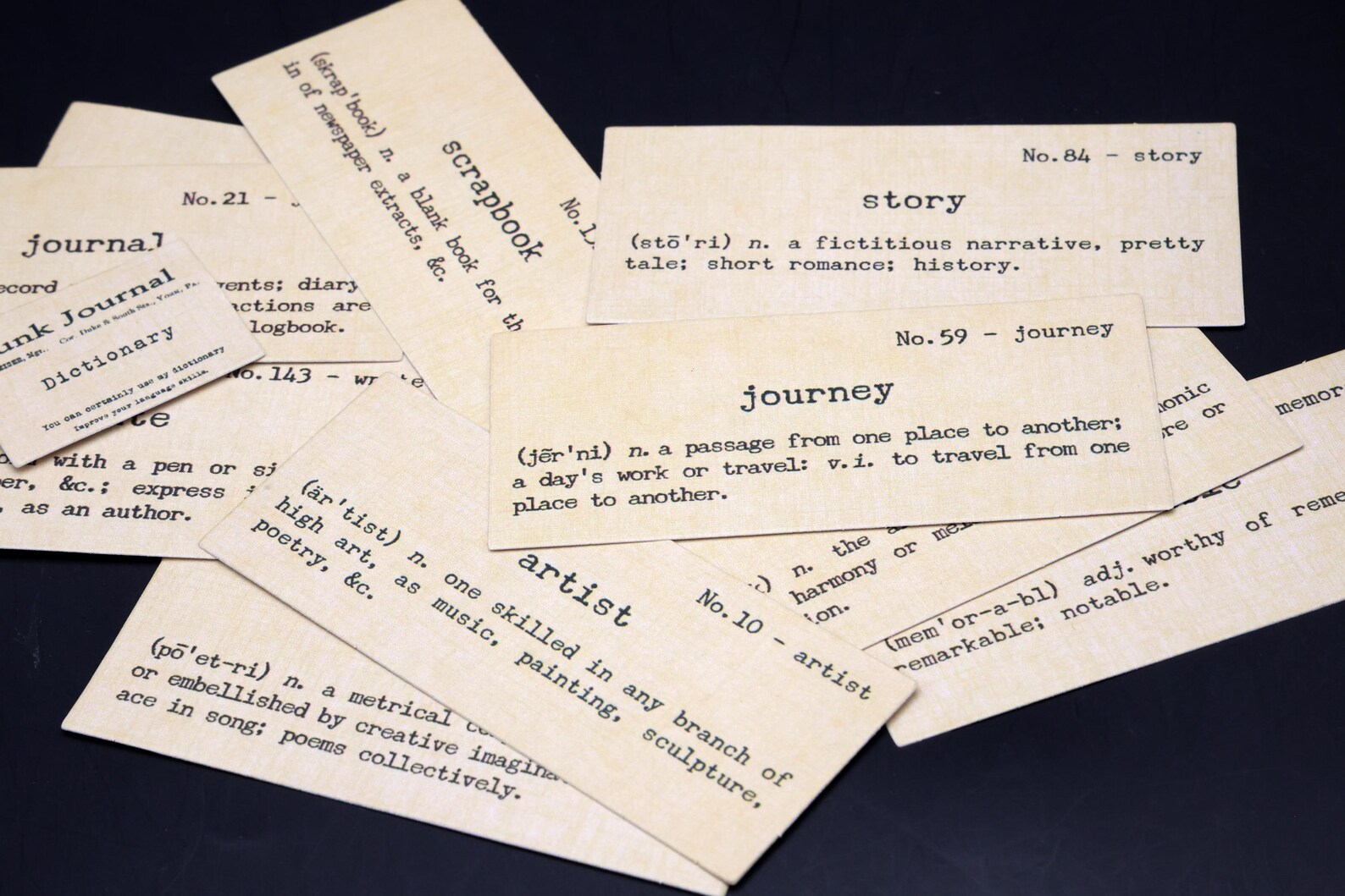 Word Dictionary Explanation Vintage Card Themed , Junk Journal, Collage ...