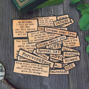 Small Word Stickers |  Kraft stickers white matte Word Stickers, Phrases, Quotes, Y06