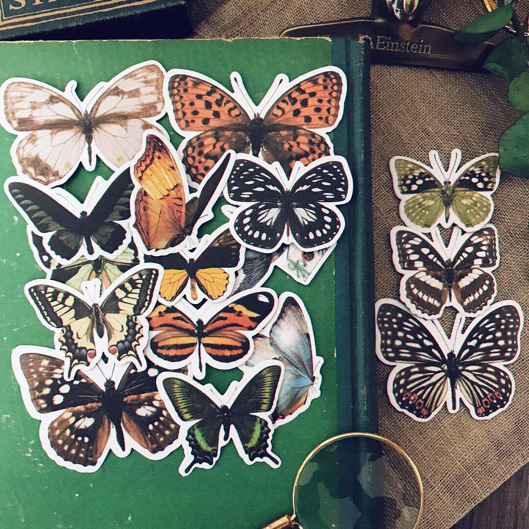Butterfly Paper Themed Insect Paper Ephemera Junk Journal, Die Cut ...