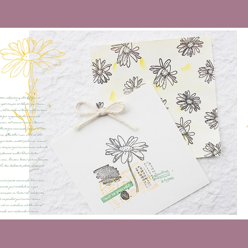 clear stamp set clear stamps daisy lily tulip floral botanical branch s31