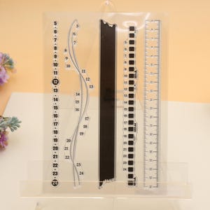 Clear Stamp Set / Clear Stamps / Verticale tijdlijn Management Functionele planning | Tracker bullet journal dagelijks thema m04 s37