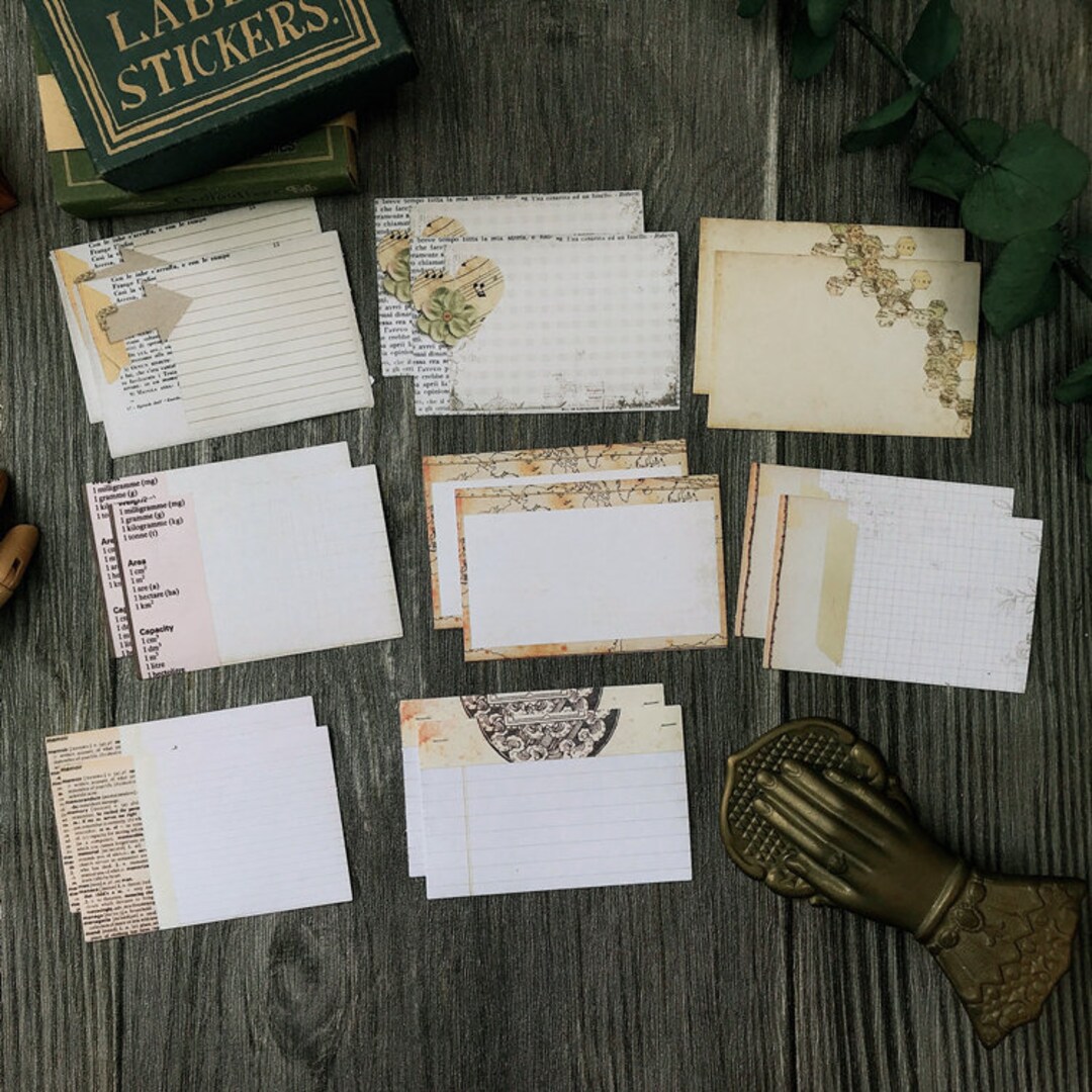 Vintage Note Paper Sticker. Collage Paper Receipt , Junk Journal ...