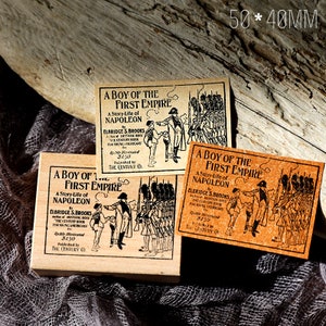 vintage soldier stamps Boy Scouts  little boy stamps Wooden Stamps vintage Stamp for Junk Journaling t03 sale06