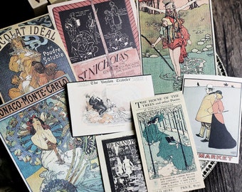 41 Pcs Pack C/vintage Junk Journal Kit Pack, Card, Journal