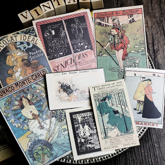 41 Pcs Pack C/vintage Junk Journal Kit Pack, Card, Journal