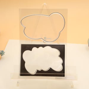 Clear Stamp Set / Clear Stamps / lijst strips tekstballon omslag vormen ontwerpen thema transparante stempels s37