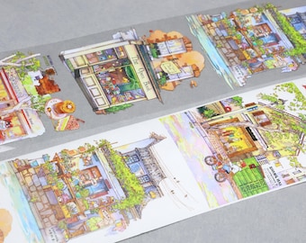Vendor shop Washi Tape | coffee shop street shop vendor washi tape M04 Wt-15