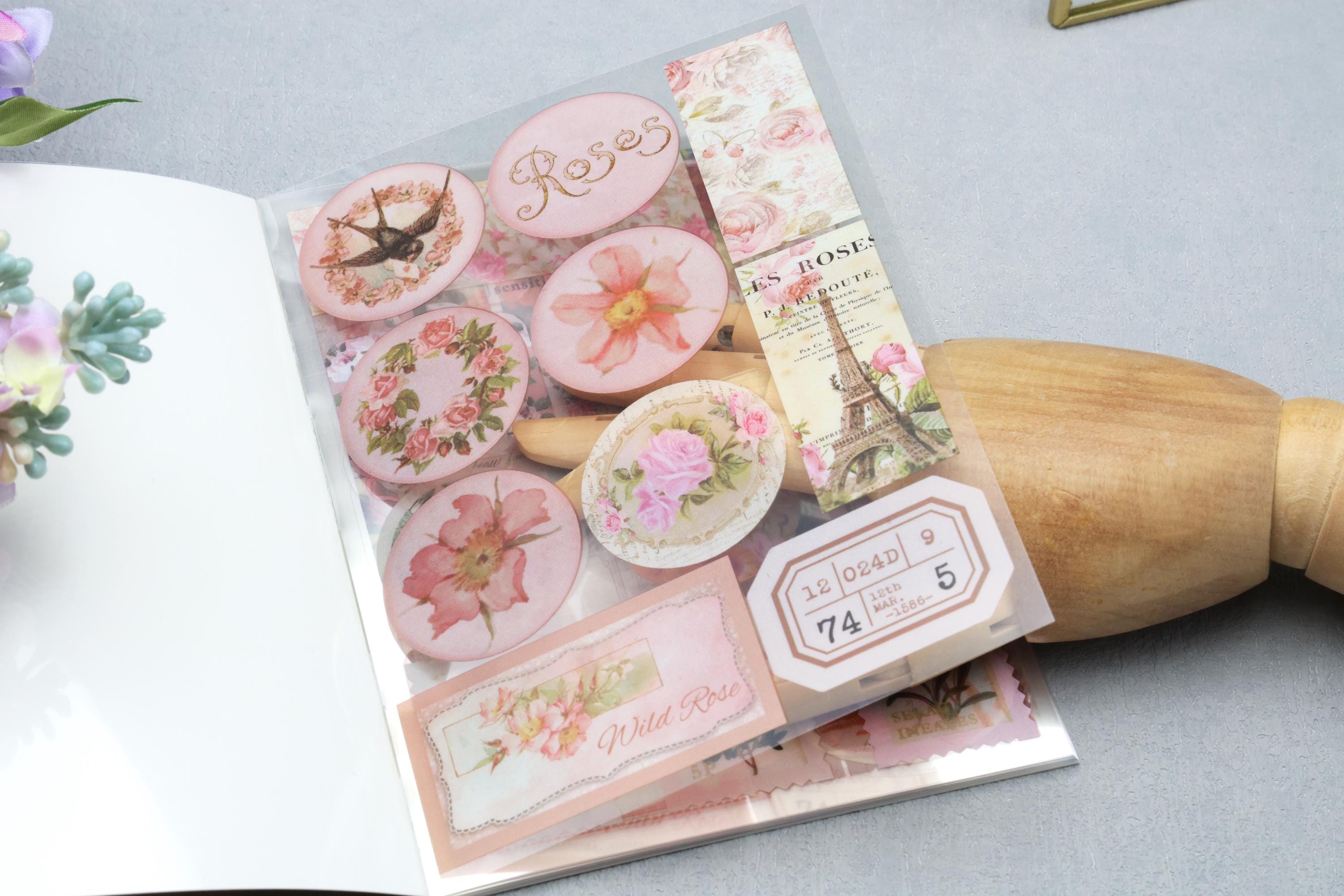 Sticker Boolets PET Sticker Booklet | 20 Sheets Collage Assorted Pattern Botanical ...