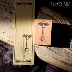 vintage mushroom stamps plant s2 stamps Wooden Stamps vintage Stamp for Junk Journaling t03sale09