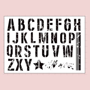 clear stamp set /clear stamps /letter alphabet S11