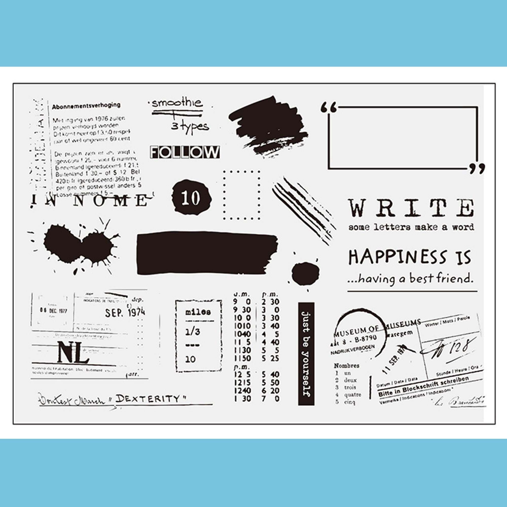 Cling Rubber Stamp Set / Rubber Stamps / Random Design Spot - Etsy India