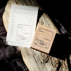 May include: A wooden stamp with the text "For Directions: ... as directed by Dr. Prescription No. Prepared by D.C. CALBREATH, TOLEDO, OHIO".